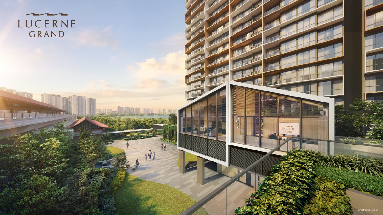 Lucerne Grand — facade and drop-off artist's impression